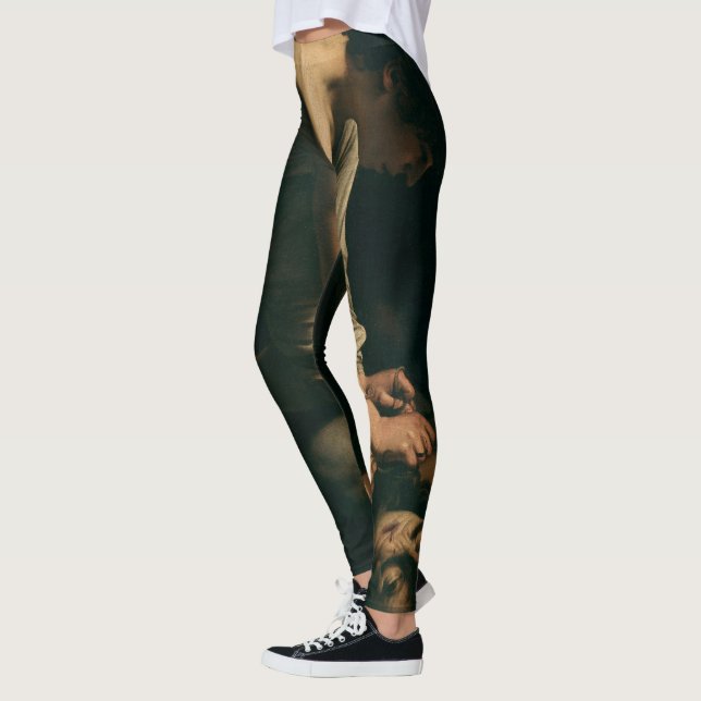 David och Goliath (Caravaggio) Leggings (Vänster)