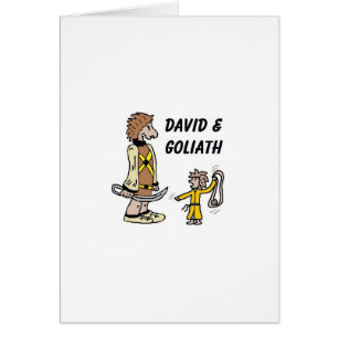 David och Goliath Hälsningskort