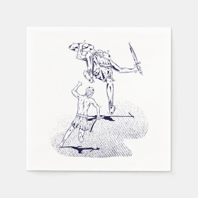 David och Goliath Pappersservett (Framsidan)