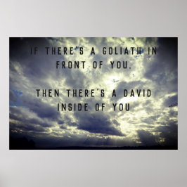 David och Goliath Quote Poster