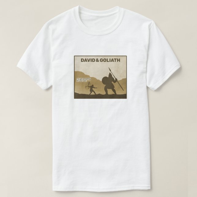 David och Goliath T-Shirt (Design framsida)