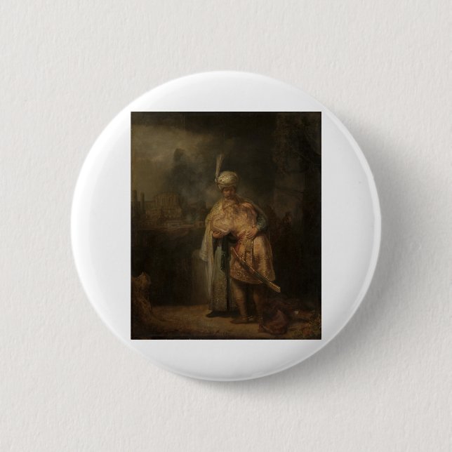David och Jonathan - Rembrandt - c1642 Knapp (Framsida)