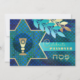 David och Kiddush Kopp Passover Seder Inbjudningar