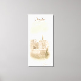 David Old City Jerusalem Israel Art Painting Canvastryck
