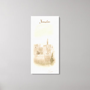 David Old City Jerusalem Israel Art Painting Canvastryck