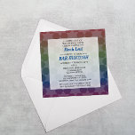 David Ombre Rainbow Pub Mitzvah Square Inbjudningar<br><div class="desc">Snyggt och klassiskt,  dessa Pub Mitzvah-inbjudningar har en stjärna av David mönster över en mörkens regnbågsbakgrund och är fullt anpassade att säga exakt vad du vill!</div>