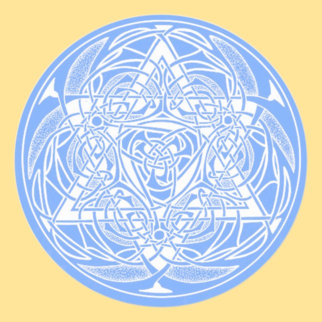 David Ornate Star Runt Klistermärke (Skapare uppladdad)