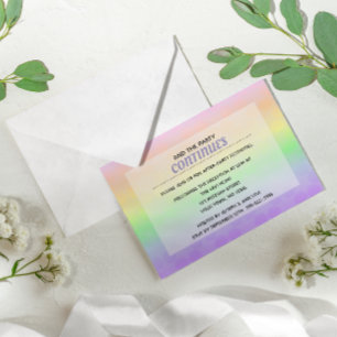David Pastel Ombre Bat mitzvah efter Party Inbjudningar
