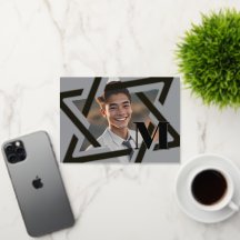 David Photo Tack Monogram med fet stjärna