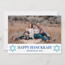 David Photos minimalistiska stjärna Lycklig Hanukk