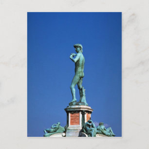 David, Piazza Michelangelo, Florence, Italien Vykort