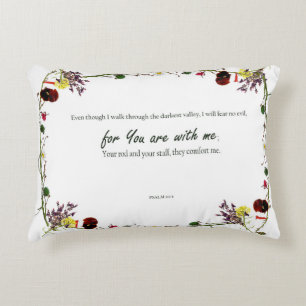David Pillow Psalm vid 23:4 Prydnadskudde