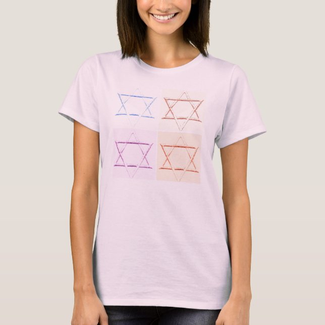 David pop-art stjärna t-shirt (Framsida)