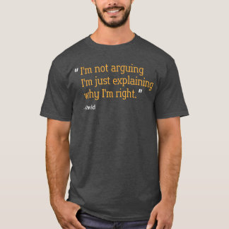 David Present Citat Rolig Födelsedag Personligt Na T Shirt