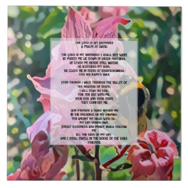 David Psalm 23 biblical quote Kakelplatta