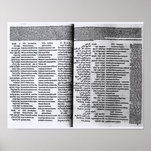 David Psalm: Psalterim Octaplums, 1516 Poster (Framsidan)