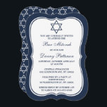 David Pub Mitzvah, blå och vit judisk stjärna Inbjudningar<br><div class="desc">Dessa inbjudningar kan anpassas för alla judiska heligor, inklusive Pub Mitzvah, Bat mitzvah, bekräftelse, Bröllop etc. Lägg till anpassningsbarnas ordalydelse genom att använda avsnittet "Redigera den här designmallen" eller klicka på den blå "Anpassa den" om du vill ändra teckensnittet stil och färg eller lägga till ett foto eller extra på...</div>