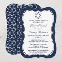 David Pub Mitzvah, blå och vit judisk stjärna