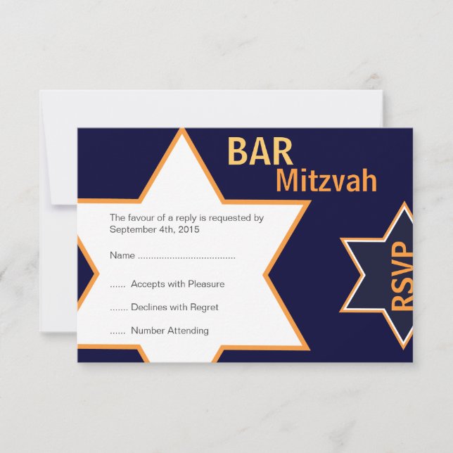 David Pub Mitzvah Orange & Blue OSA (Framsida)