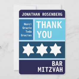 David Pub Mitzvah Tack med fet stjärna