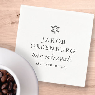 David Pub Mitzvahs moderna Elegant Star Pappersservett