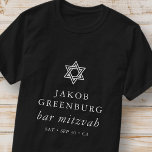 David Pub Mitzvahs moderna Elegant Star T Shirt<br><div class="desc">Design består av sans serif-typografi och lekfull kursiv skripttypografi på en enkel bakgrund. Finns här: http://www.zazzle.com/store/selectpartysupplies</div>