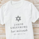 David Pub Mitzvahs moderna Elegant Star T Shirt<br><div class="desc">Design består av sans serif-typografi och lekfull kursiv skripttypografi på en enkel bakgrund. Finns här: http://www.zazzle.com/store/selectpartysupplies</div>