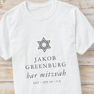 David Pub Mitzvahs moderna Elegant Star T Shirt
