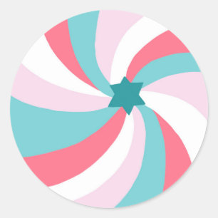 David Pub Pub Mitzvah-Anpassningsbarnas moderna Sw Runt Klistermärke