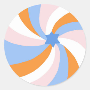 David Pub Pub Mitzvah-Anpassningsbarnas moderna Sw Runt Klistermärke