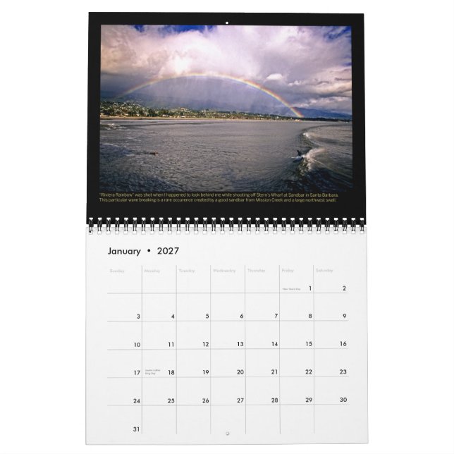David Pu'u 2013 kalender: Hav Kalender (Jan 2027)