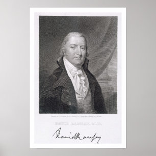David Ramsay som inristas av James Barton Longacre Poster