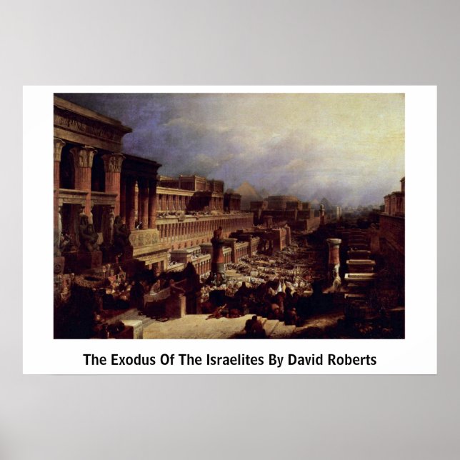 David Roberts flykt från israelerna Poster (Framsidan)