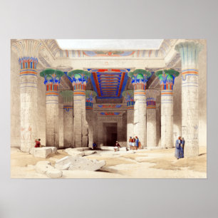 David Roberts Grand Portico från Philas Temple Poster