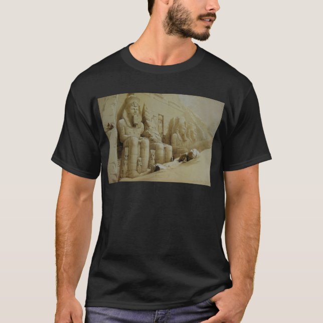 David Roberts underbart tempel Aboo Simbel Tee (Framsida)