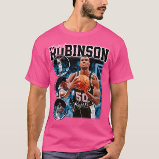 David Robinson Basketball Namnteckning Vintage Ret T Shirt
