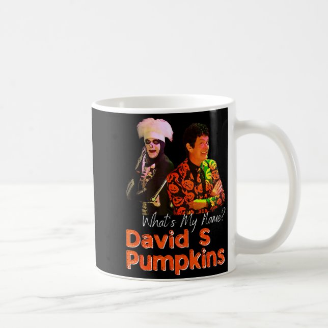 David S Pumpkins Skelett Rollig Sketch Herrkläder  Kaffemugg (Höger)