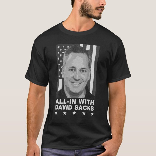 David Sacks All in Podcast Konservativ Co Host T Shirt (Framsida)