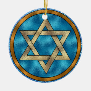 David - Shalom - SRF Julgransprydnad Keramik