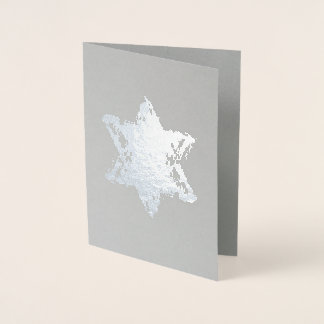 David Silver Foil Design Blank Card-stjärna Folierat Kort