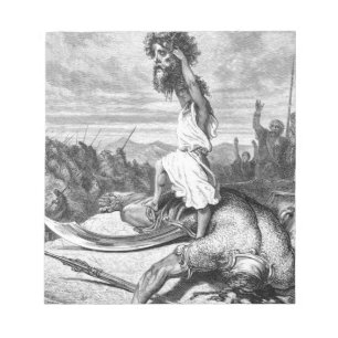 David Slays Goliath från Gustave Dore 1886 Anteckningsblock