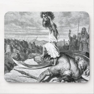 David Slays Goliath från Gustave Dore 1886 Musmatta