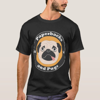 David Sodergren Paperbacks and Pugs logotyp T Shirt