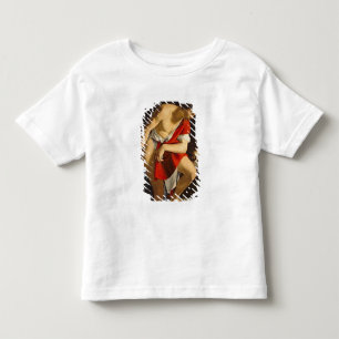 David som beskådar huvudet av Goliath Tee