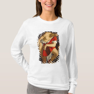 David som beskådar huvudet av Goliath Tee Shirt