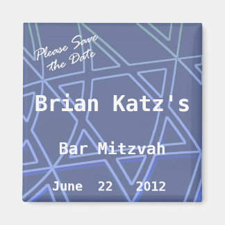 David Star Spara datum Pub Mitzvah Magnet