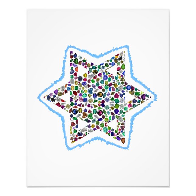 David Star tillverkad av Gemstones Fototryck (Framsidan)