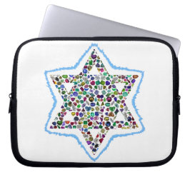 David Star tillverkad av Gemstones Laptop Fodral