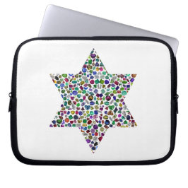 David Star tillverkad med Gemstones i All Färg Laptop Fodral