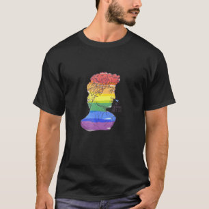 David Statue Michelangelo Gay pride Colorful Hoo T Shirt